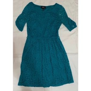 Lace Teal Dress